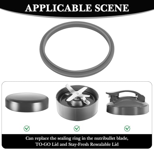6 Gomas de Sellado Silicona para Licuadora NutriBullet miniatura 4