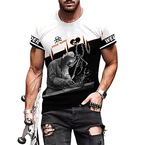 Personalized Welder Shirt Custom Welder Shirts Welding 3D T Shirts Welder Tshirt for Men and Women (Style 1)