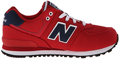 Image of New Balance Kid's 574 V1 Polo Sneaker, Chili Pepper /Saphire, 3 W US Little Kid (4-8 Years)