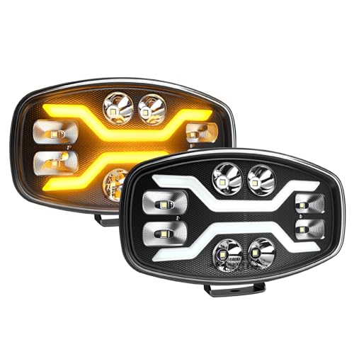 CO light luces LED 10 pulgadas 150W 70000LM spot flood Combo LED camión largo alcance con luces diurnas ámbar y blanco faro de trabajo para camión 4x4 tractor BTP 12V 24V certificado IP68 ECE 2 piezas