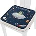 Coussin Rehausseur Chaise Enfant Portable Réhausseur Coussin De Siège, Fansu Enfants Confortable Coussins avec Longue Sangle pour Siège Chaises Hautes Chaises de Jardin (Ufo,40x40x5cm)