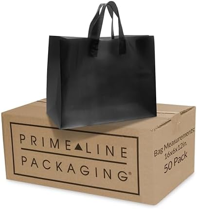 Prime Line Packaging Plastic Shopping Bags,