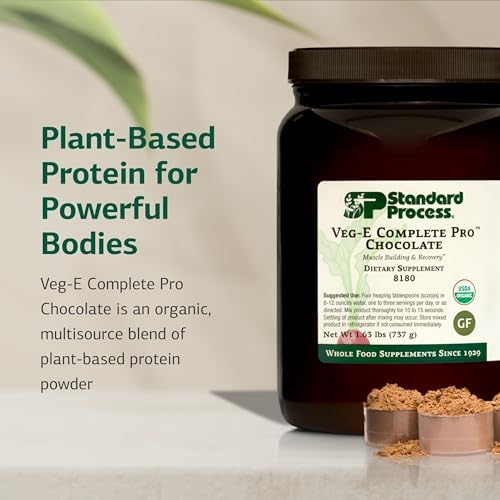 Standard Process Veg-E Complete Pro, Plant-Based, Chocolate, 18 Servings — 사진 3