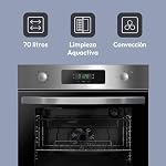 Candy FIDCP X625 L, Horno Multifunción, 70L, Bandeja y Rejilla, Limpieza Aquactiva, Convección + Ventilador radial, 8 Funciones, Display Timer Touch, Mandos Push&Pull, Puerta 2 Cristales, Inox y Negro