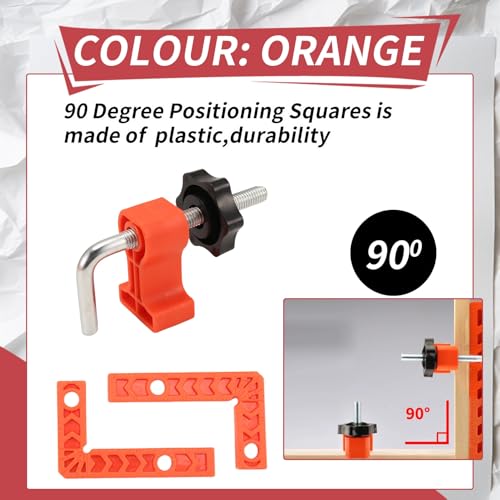 Kopinma 90-Grad-Klemme, Positionierungswinkel, Rechtwinklige Klemme mit Klemme, Eckklemmen, Holzbearbeitungswerkzeug für Bilderrahmen