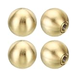 Farbe: Messing Ton; Material: Messing; Lampenfinial-Durchmesser: 25mm / 1 Zoll; Lampenfinial-Innengewindegröße: M10*1mm; Messingadapter-Gewindegröße: M10 männlich zu 1/4-27 weiblich; Verpackungsliste: 4er Set x Kugel Lampen Finials Kit