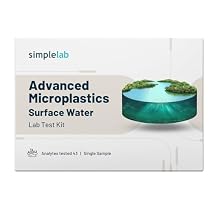 Advanced Microplastics in Surface Water Test Kit by SimpleLab | Lab Analysis of Microplastic Count & Polymer Identification | Tests for 43 Microplastics in Lakes, Ponds, or Rivers