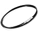 ORAZIO 3MM Leather Necklace for Men Women Rope Cord Chain Stainless Steel Clasp, 24 inches
