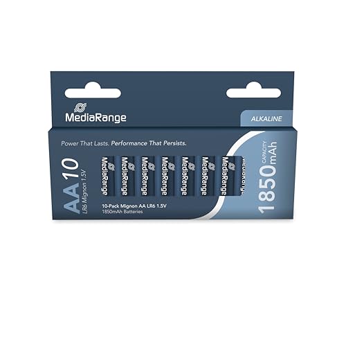 MediaRange Baterías Mignon (10) 1,5V MRBAT105 LR06 Alkaline AA