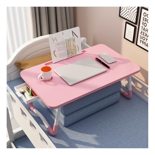 Bureau Portable Pour Ordinateur Portable, Table De Lit Pliante Avec Plateau Pour Canapé * Bureau Réglable En Hauteur Avec Grand Tiroir, Idéal Pour Le Bureau...