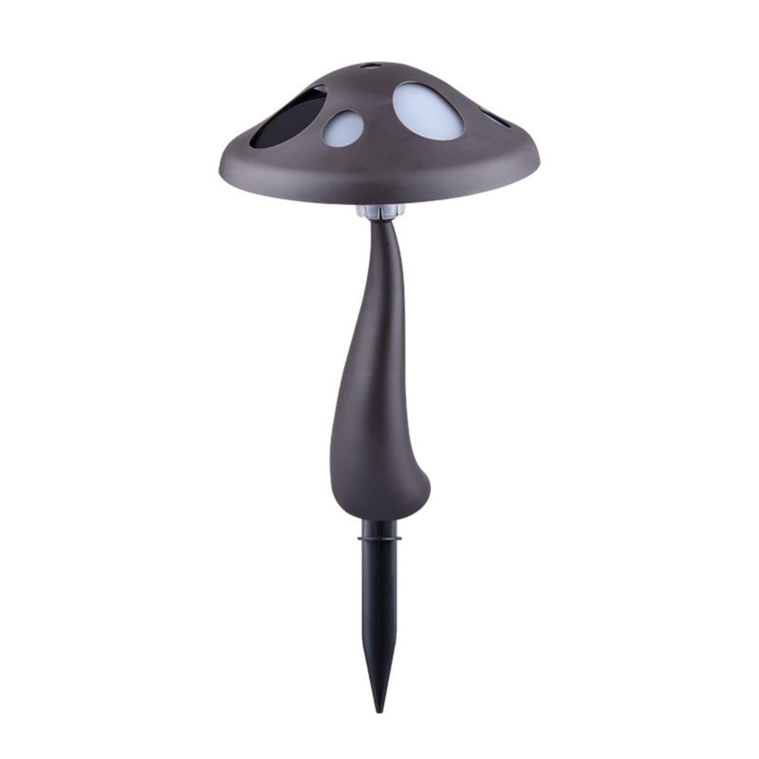 Outdoor Fungus Lamp with Ground Stake Decorative Fungus Stake Light Wire-Cordless Solar Garden Lamp Automatic for Pathway, Flower Bed, Patio, White Light-image-42
