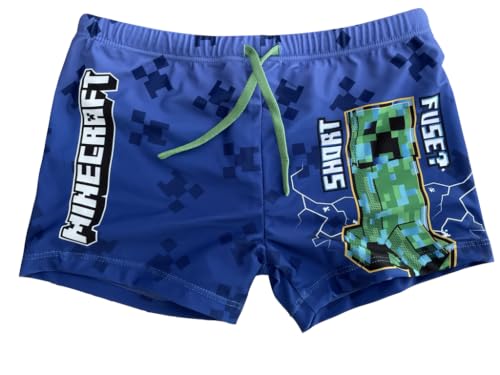Bañador tipo bóxer Minecraft azul de secado rápido para niños