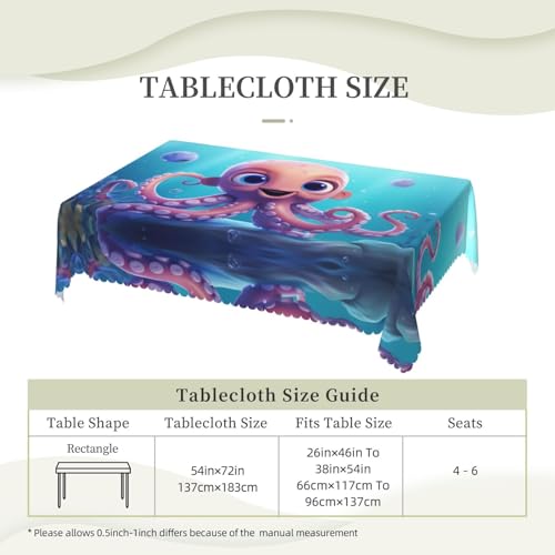 Nappe anti-graisse pieuvre protégez votre table des taches de repas - 6