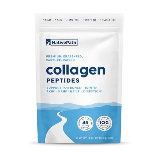 NativePath Collagen Peptides Protein - Hydrolyzed Type 1 & 3 Collagen Powder for Skin, Hair, Nails - Collagen Powder for Skin - 15.9 oz (45 Servings)