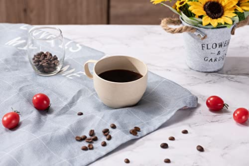 Yunqing 5 Pack Wheat Straw Unbreakable Tableware Kettle Cups Set, With 4 Multicolor Cups For Kids Children Toddler Adult, Dishwasher Coffee Mug For Water, Tea, Milks, Juice #TOP5