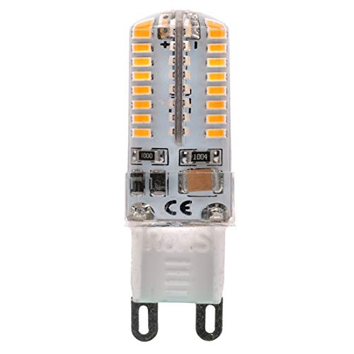 SIYTREWQS, 5 �p�b�N�AMINI LED �d�� 64leds-3014smd AC110V G9 5W LED �V�����f���A ���C�g �����v(Warm White)