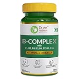 Vitamin B-Complex Tablets - 100% RDA for B Vitamins with B1, B2, B3, B5, B6, & B9| Boost Immunity & Support Hair Growth - 60 Veg Capsules -  Herbs N