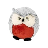 Farbe : wählbar Mojawo Kuscheltier Plüschkissen Kinderkissen Plüschtier Kinder Dekokissen Eule Kuschelkissen Ø32cm, Farben:Orange