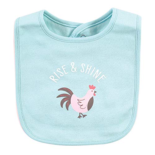 Image of Hudson Baby Unisex Baby Cotton Bibs, Hogs And Kisses, One Size