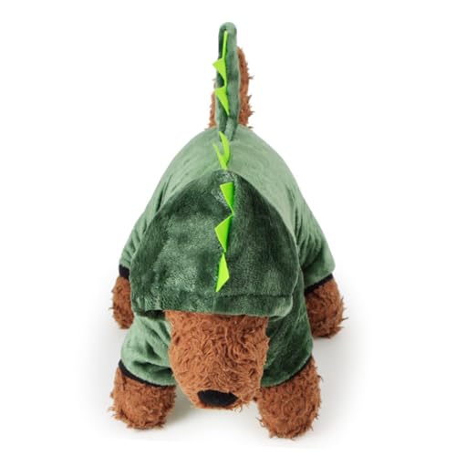 Disfraz para perros Dinosaurio coral fleece talla L miniatura 4