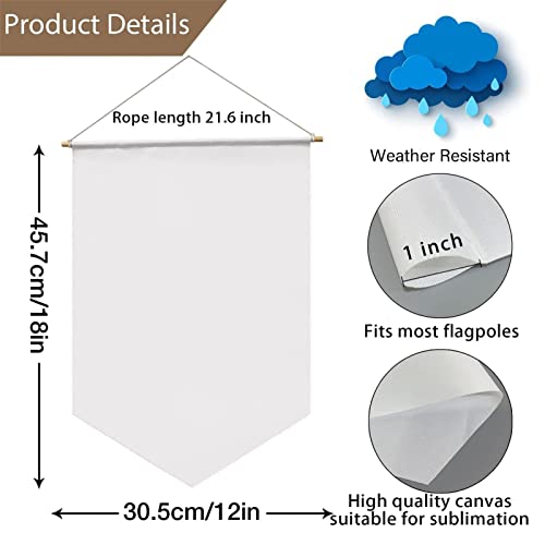 Bannière vide de sublimation en polyester pour drapeau de jardin personnalisable - 7