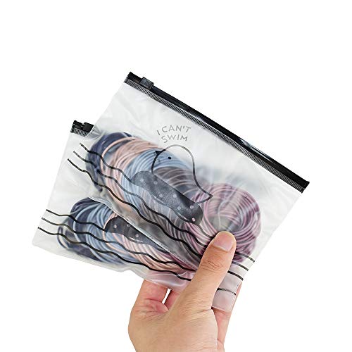 DKAF 200 Pcs No Crease Hair Ties, Simply Hair Ties Ponytail Holders Hair Accessories, 2mm Elastics Hair Ties For A Small Amount of Hair-Multiple Color