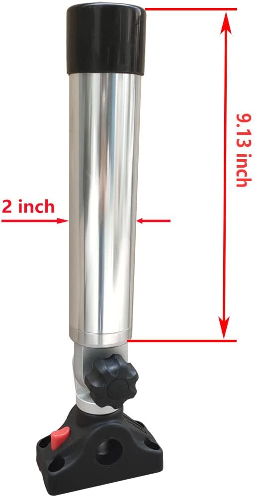 Brocraft Aluminum Heavy Duty Rocket Launcher Rod Holder / Boat Aluminum Rocket Launcher Rod Holder