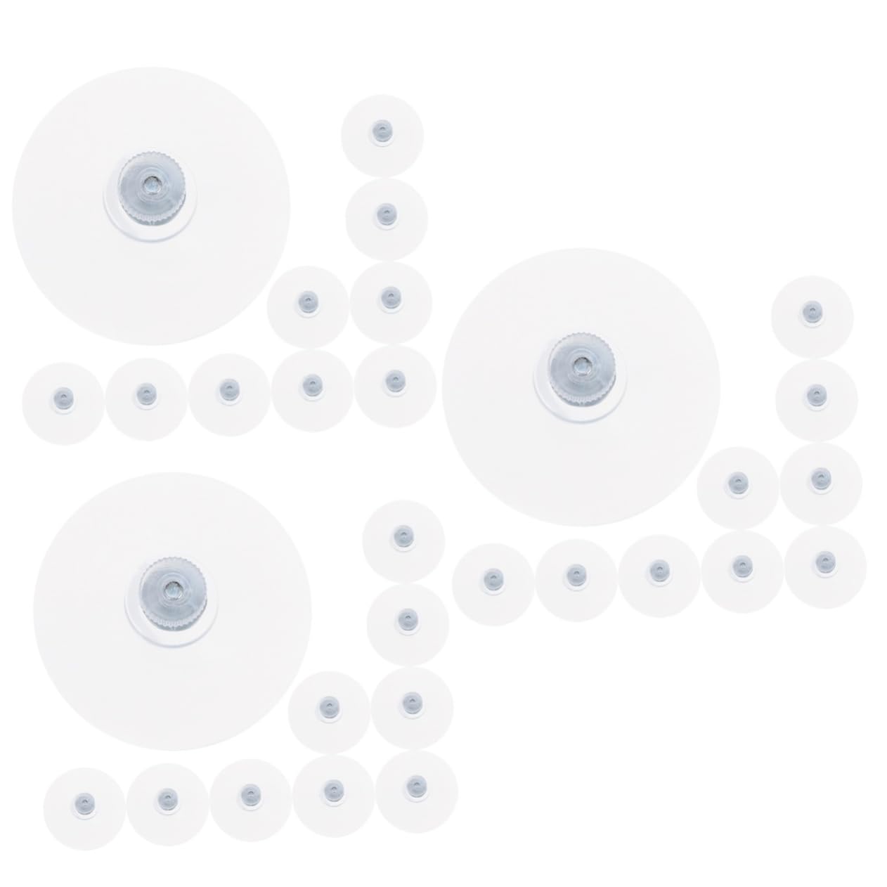 3 Set Cuscinetto Di Aspirazione Anti-slip Ganci Della Tazza Di Aspirazione Piccole Ventose Ganci Per Tazze Rimovibile Ventosa Per Ventose Per Pvc Trasparente 10 Pezzi*3