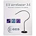 ECS WordSeeker Professional Gooseneck Conference Microphone 3.5 mm, Fully Adjustable Podium Mic, Heavy Duty Stainless Steel Neck