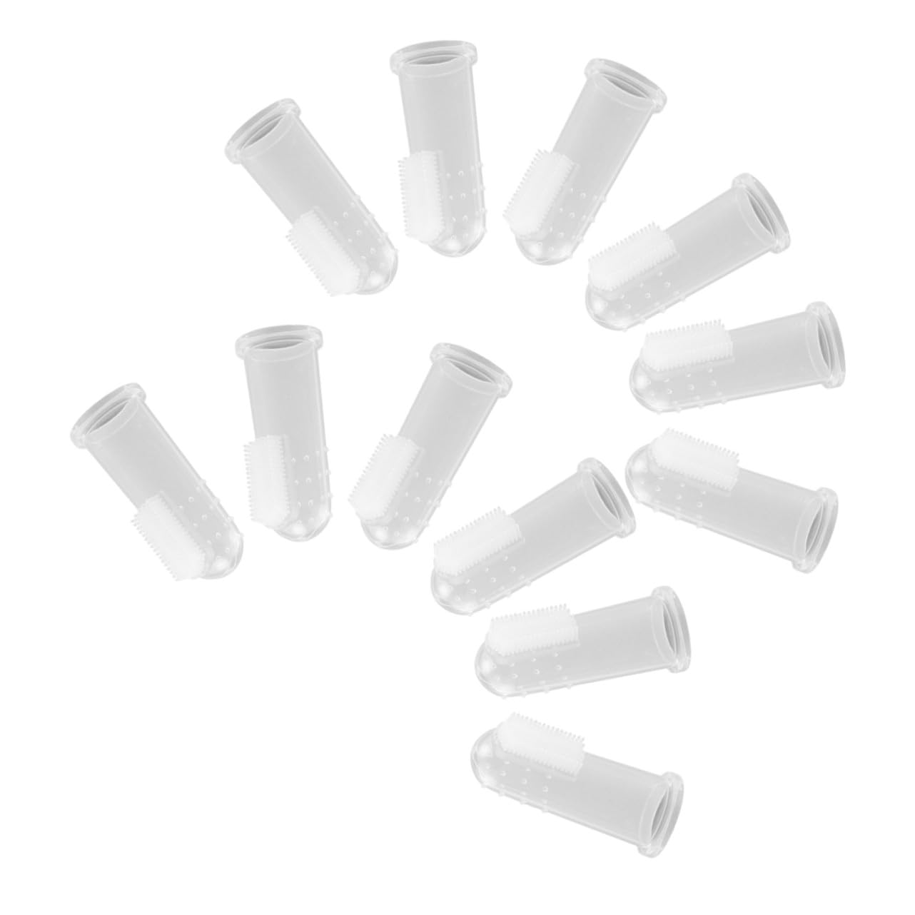 ULTECHNOVO 60pièces Brosses à Dents Silicone Pour Animaux De Compagnie Outils De Nettoyage Oral Pour Et Chiens Massagers Gencives Dispositif De Soins Dentaires