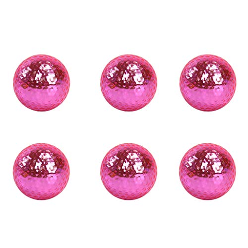 LEIPUPA 6pcs Torneio de Bola de Presente de Golfe Ou Treinamento de Treinamento com Bola Rosa Dourad