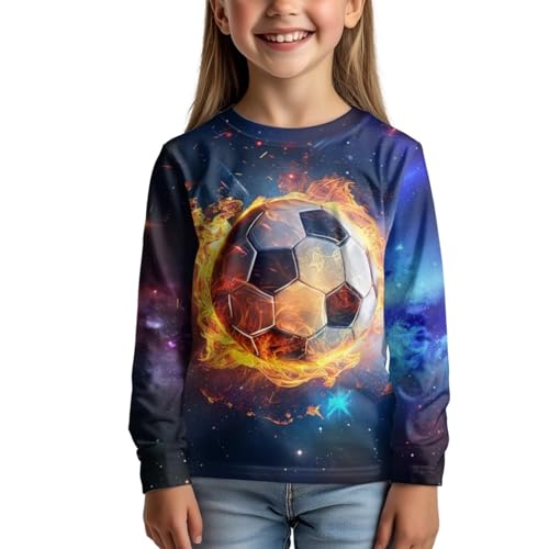 Image of Uourmeti Long Sleeve Tops for Boys Graphic T Shirts Teen Girls Active Pullover Tees
