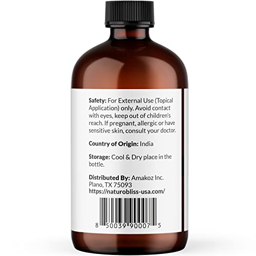 Image of NaturoBliss 100% Pure Basil Essential Oil Therapeutic Grade Premium Quality (4 fl. oz) with Glass Dropper, Perfect for Aromatherapy