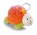 NICI 42196 Jolly Mäh Schildkröte Sula Schlüsselanhänger, orange/grün, 10 cm