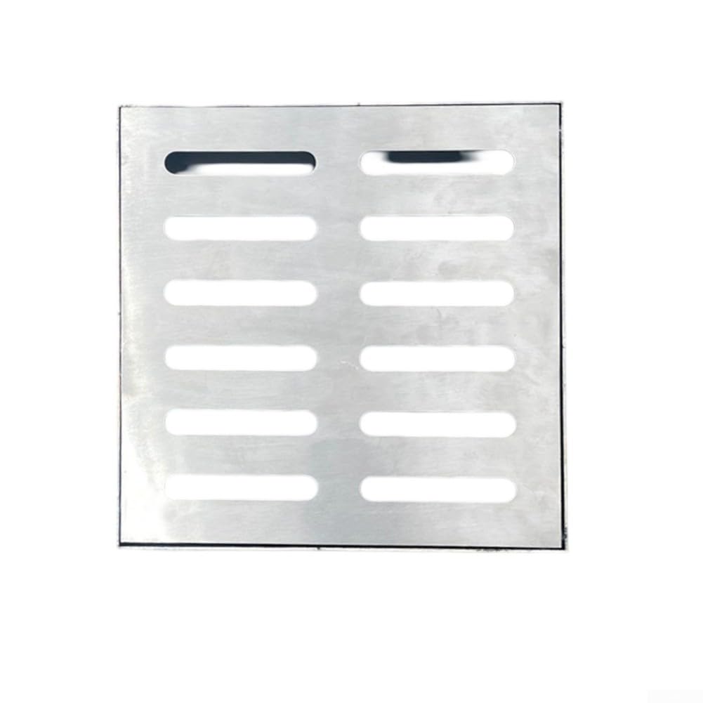 Grille de vidange extérieure, évacuation de sol en acier inoxydable avec cadre