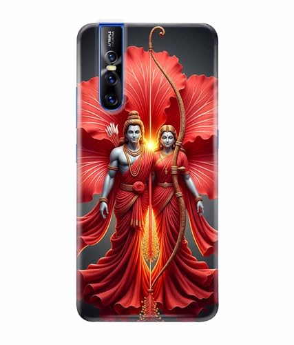 Image of Lord Ram with Sita MATA Printed Hard Back Case Cover & Compatible for Vivo V15 Pro (Multicolor) - D1806
