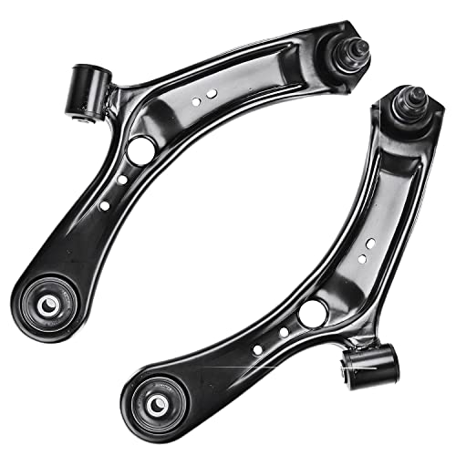 Image of Detroit Axle - Front Lower Control Arms w /Ball Joints Sway Bar Links Inner Outer Tie Rod Ends Replacement for 2007-2013 Suzuki SX4