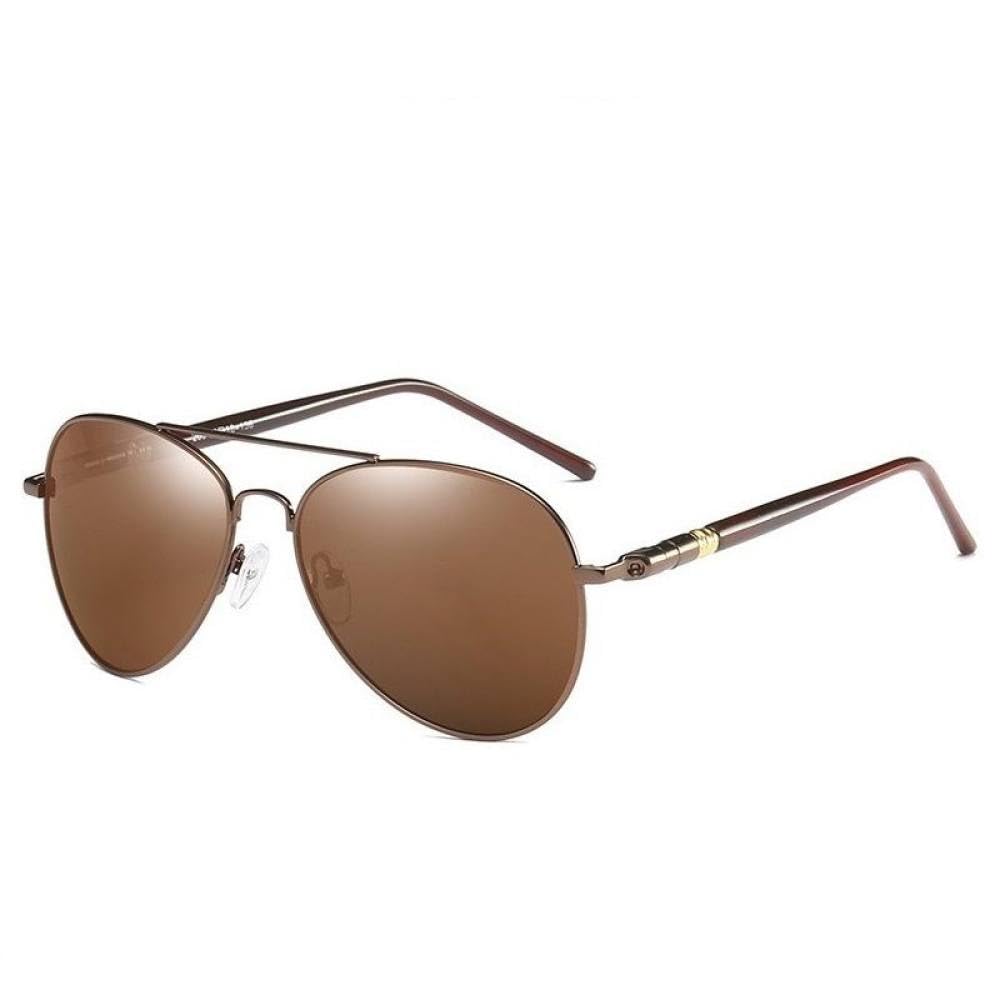 2024 męskie spolaryzowane okulary przeciwsłoneczne okulary przeciwsłoneczne do jazdy dla mężczyzn kobiety męskie Vintage czarne okulary przeciwsłoneczne pilotki UV400,04 brązowy, brązowy