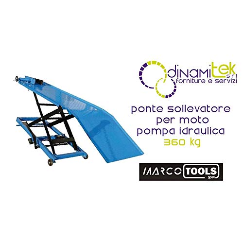 Ponte Sollevatore Idraulico ConStands Pour Moto Cross XL - Avec Roues Orange, Cric à Ciseaux