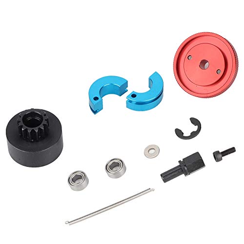 Pilipane Speed Clutch Set RC Car Clutch Bearing Set Bell Springs 1 10 RC Engine Rc Car Blue (Red)