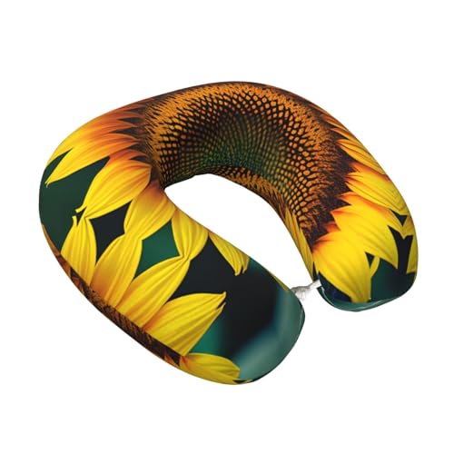 Almohada de viaje de espuma viscoelástica ajustable negra miniatura 2