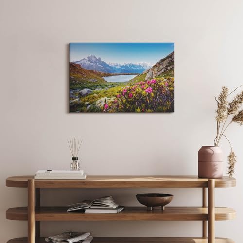 Image sur Toile Glacier du Mont Blanc Chamonix Wallfluent 60x40cm