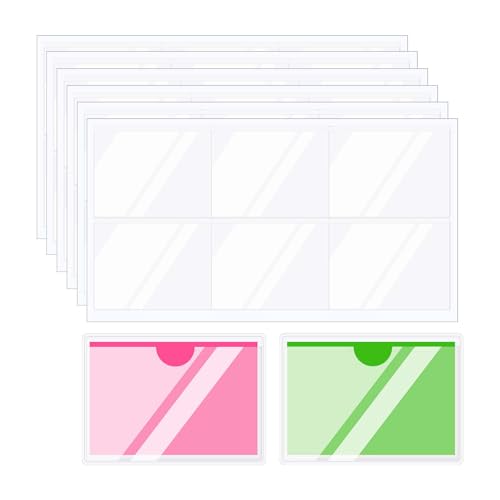 Pochettes autocollantes transparentes PATIKIL à forte adhérence de fiches