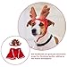 Abaodam 1set Pet Cloak Headband Comfortable Deer Antler Costume for Cats and Dogs for Christmas Parties and Themed Events Lightweight and Creative Design