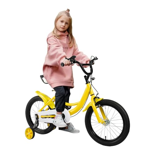 Steeviuzj 16 Zoll Kinderfahrrad ab 4-8, Fahrrad Kinder für Jungen...