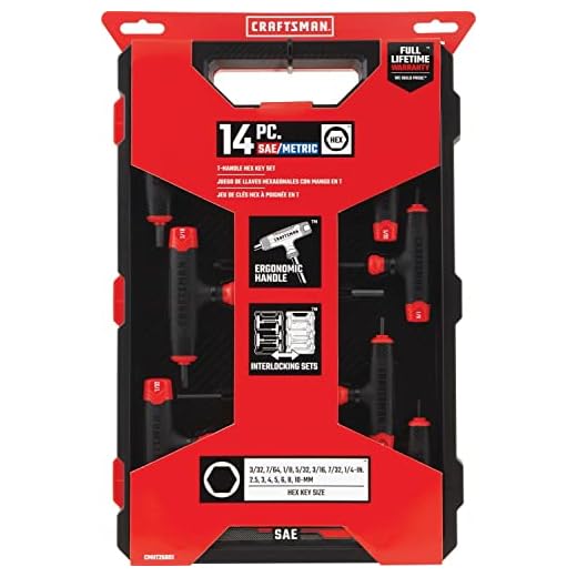 CRAFTSMAN Hex Key Set, 14-Key, T-Handle (CMHT26001)