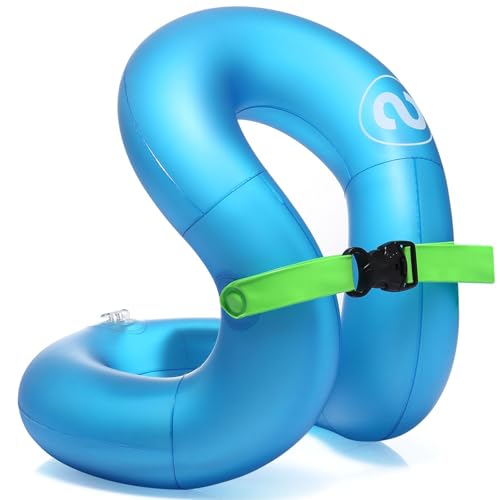 Flotador Natación niños, Flotador Bebé, Inflable Flotador Piscina Bebé, Espesado de Dos Capas Chaleco Natación con Correa de Seguridad para Entrenamiento de Natación - 3-6años/33 to 60lbs(15-30kg)