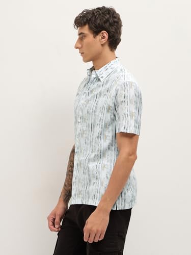 Image of THE Bear House Men's Printed Relaxed Fit Shirt