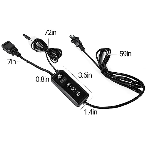 Cavachew JTC02 Dimming Thermostat Reptile, Thermostat For Reptile Heat Lamp Mats Bulbs thumb #7