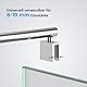 Heilmetz Haltestange Stabilisierungsstange für Duschwände Stabilisator für Glasdicke 8-10 mm Dusche Duschwand Edelstahl 70-120cm Rund Haltestange (1 Pack)
